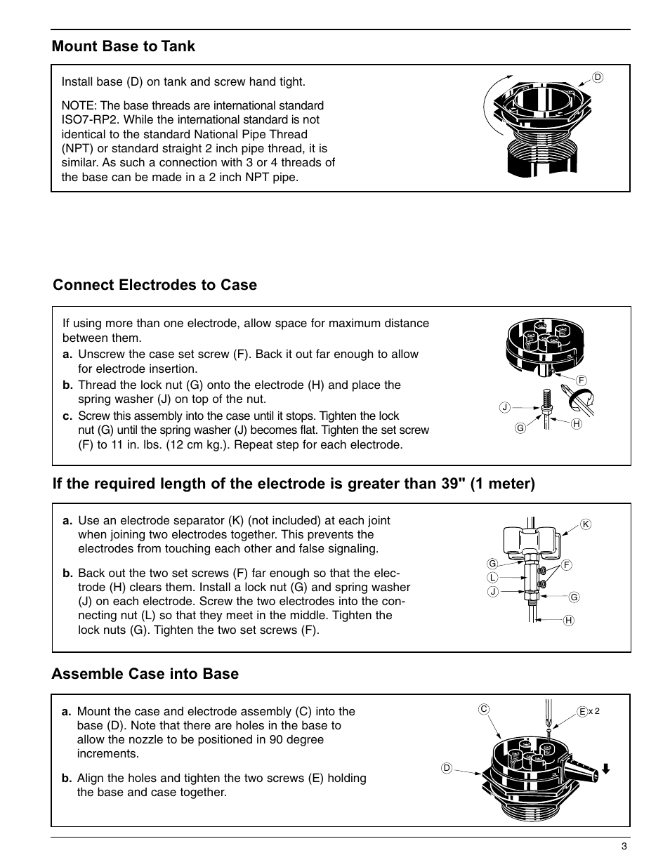 Assemble case into base | Xylem MM 107B Model AS-5S Ambient Remote Sensor User Manual | Page 3 / 4
