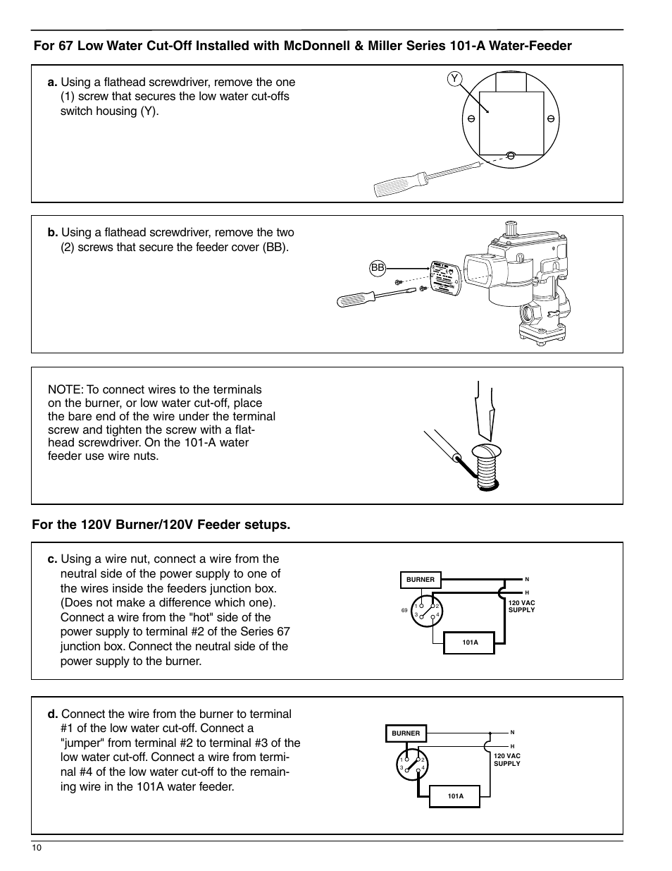 Xylem MM 201H Series 67 and 767 Low Water Cut-Offs For Steam Boilers User Manual | Page 10 / 12