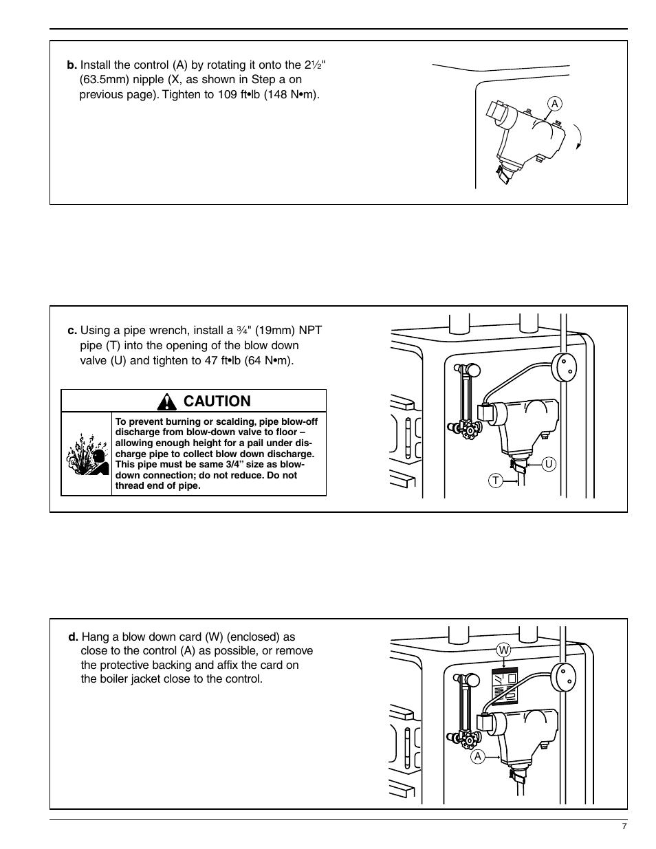 Caution | Xylem MM 201H Series 67 and 767 Low Water Cut-Offs For Steam Boilers User Manual | Page 7 / 12