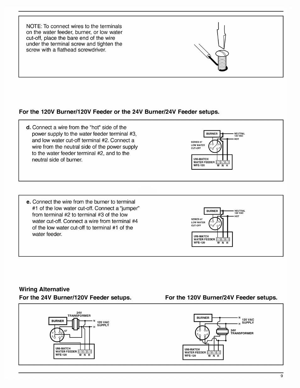 Xylem MM 201H Series 67 and 767 Low Water Cut-Offs For Steam Boilers User Manual | Page 9 / 12
