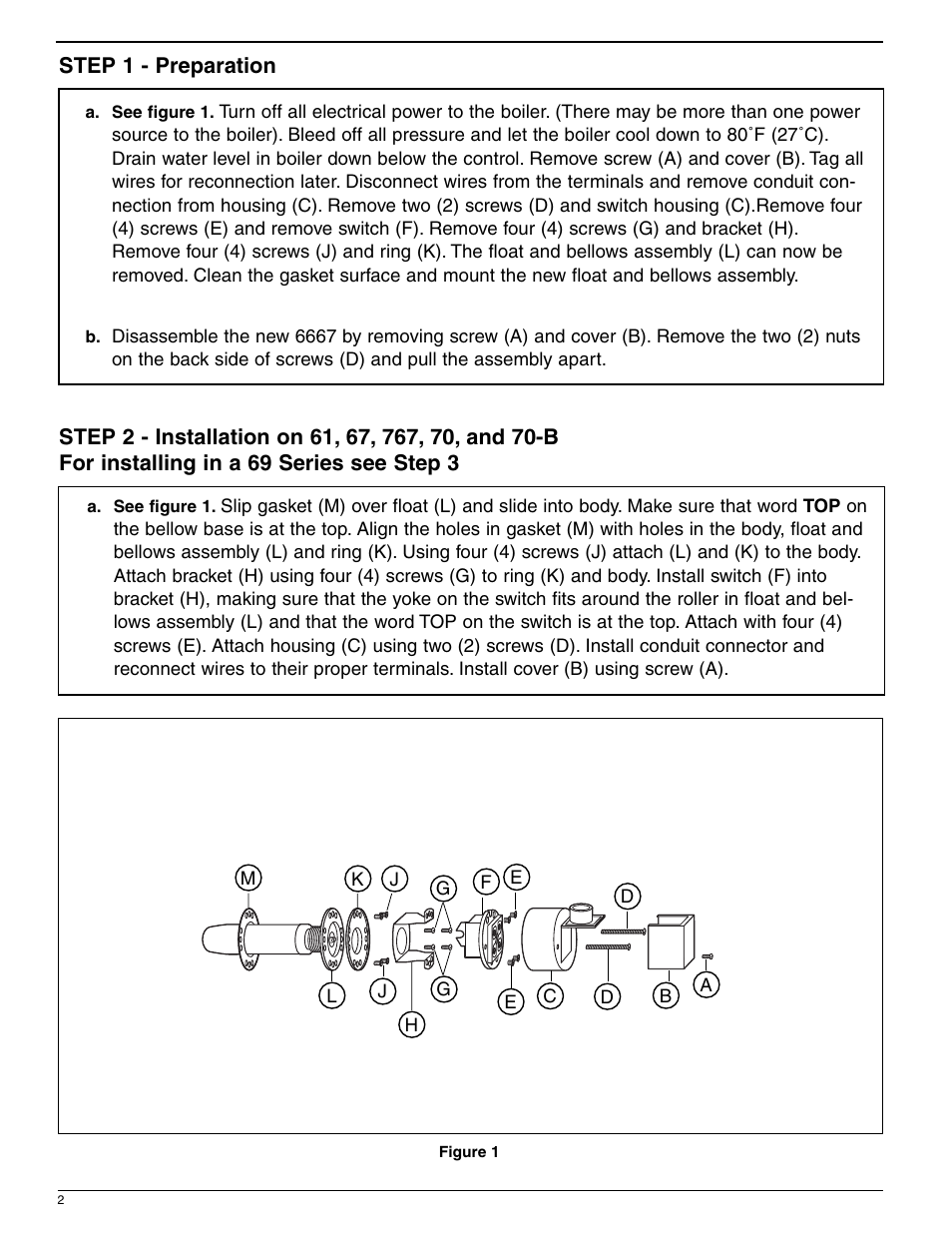 Xylem MM 209D Series 6667 Replacement Mechanism User Manual | Page 2 / 4