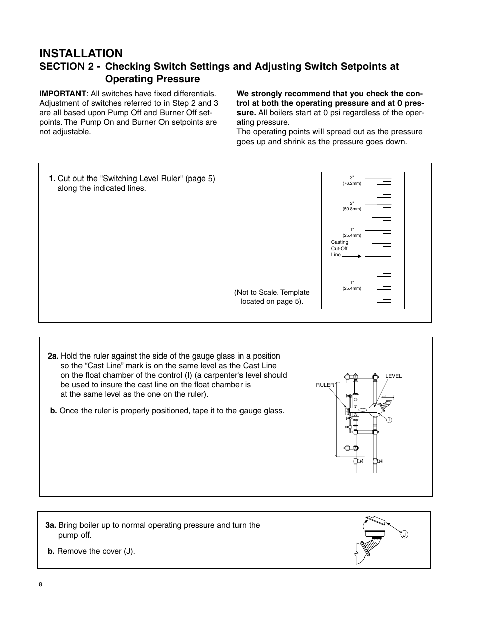 Installation | Xylem MM 235E Replacement Snap Switch Assembly SWA 150S 150S MD 158S 159S User Manual | Page 8 / 12