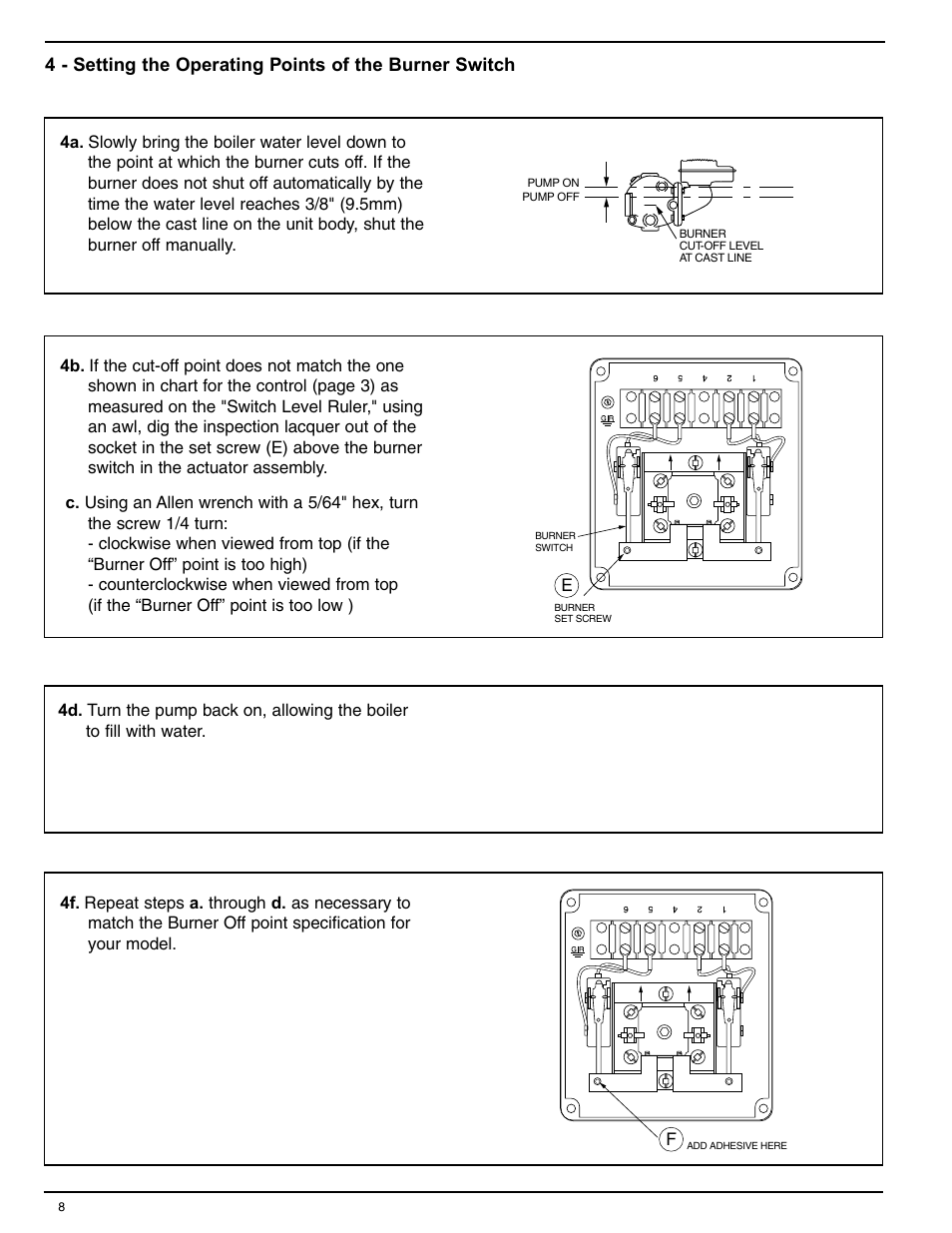 Xylem MM 244B Series 42S Replacement Snap Switch Assembly User Manual | Page 8 / 12