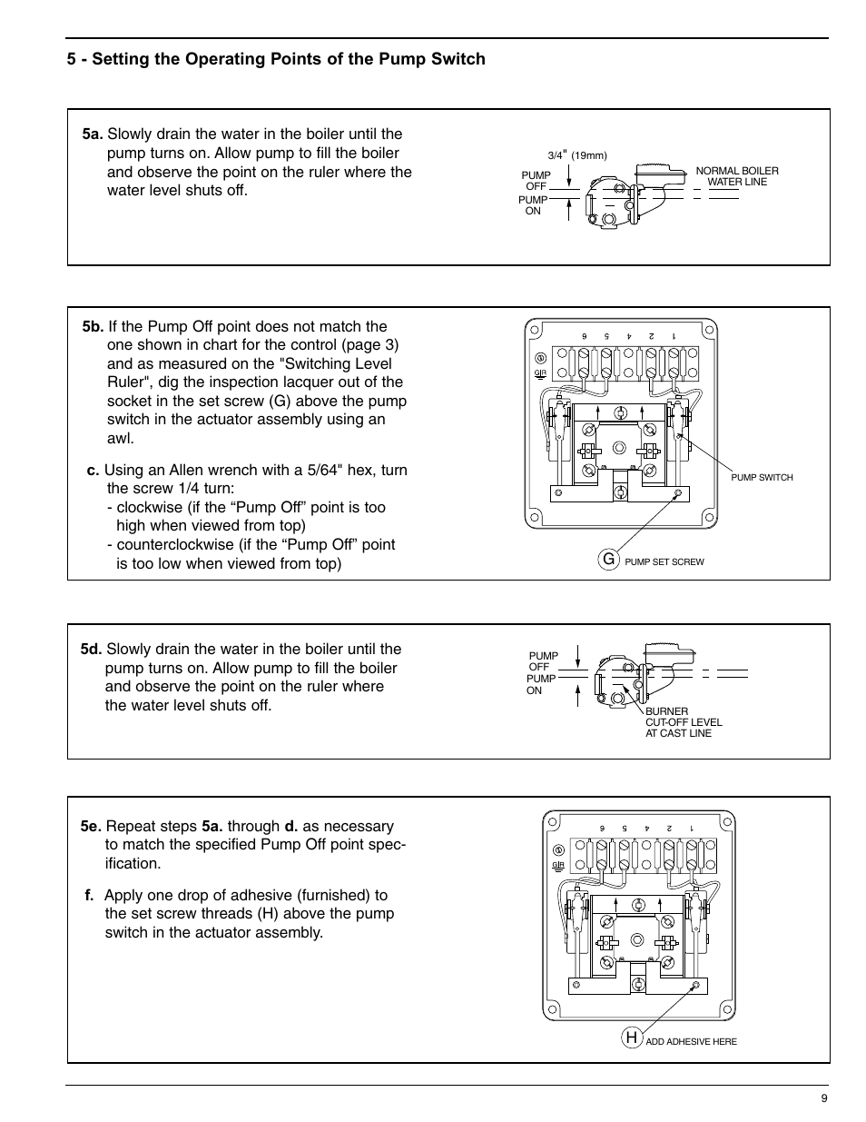 Xylem MM 244B Series 42S Replacement Snap Switch Assembly User Manual | Page 9 / 12