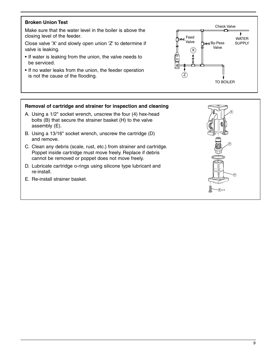 Xylem MM 316E Series 47 and 247 Mechanical Water Feeders User Manual | Page 9 / 12
