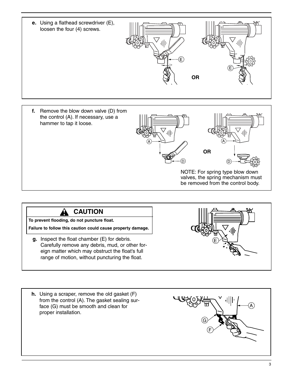 Caution | Xylem MM 702E Series 14-B Ball Type Blow Down Valve User Manual | Page 3 / 8