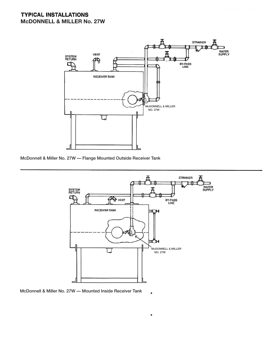 Maintenance, Mcdonnell & miller no. 27w | Xylem SI 27W C McDonnell & Miller No. 27W Float and Valve Mechanism User Manual | Page 2 / 3