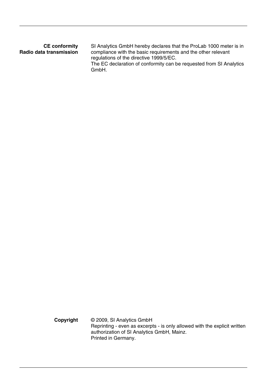 Xylem ProLab 1000 User Manual | Page 2 / 104