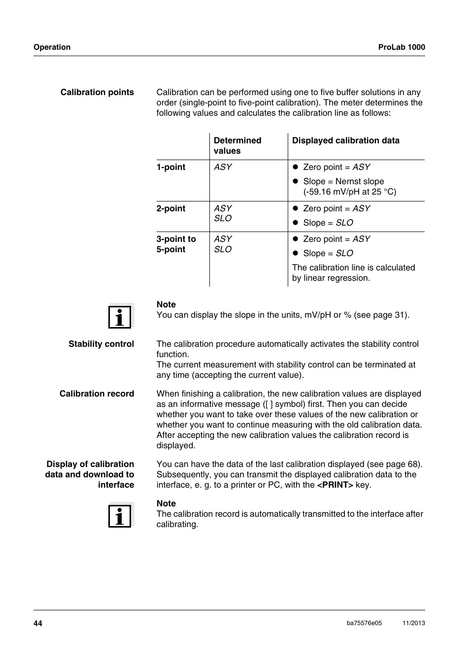 Xylem ProLab 1000 User Manual | Page 44 / 104