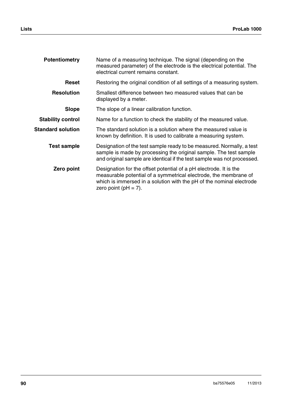 Xylem ProLab 1000 User Manual | Page 90 / 104