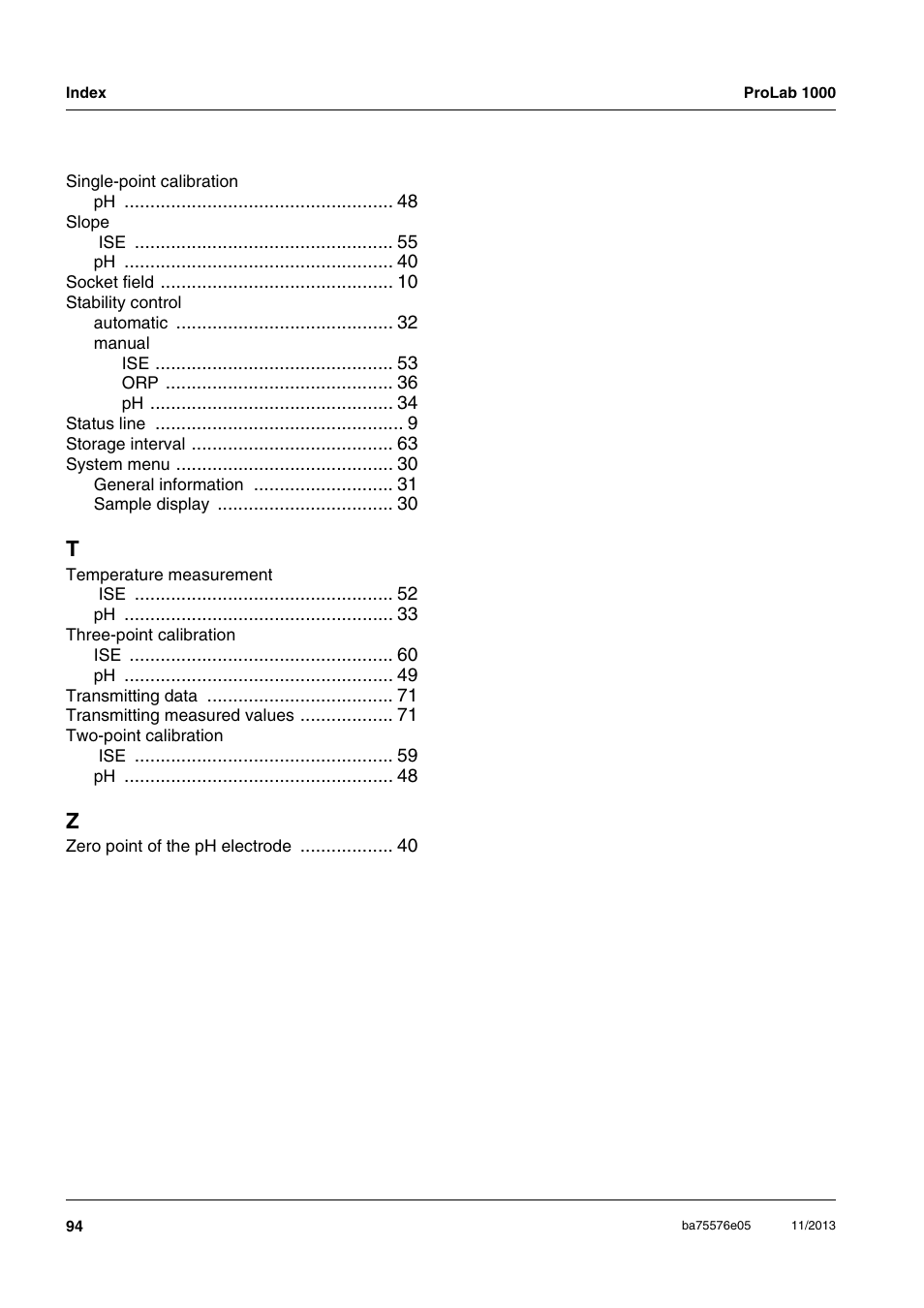 Xylem ProLab 1000 User Manual | Page 94 / 104