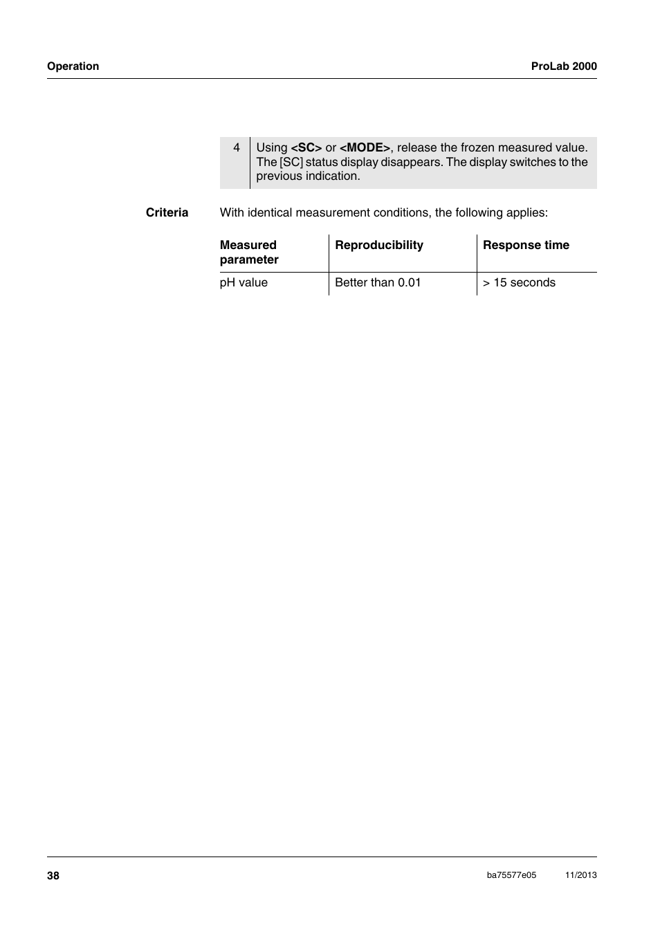 Xylem ProLab 2000 User Manual | Page 38 / 128