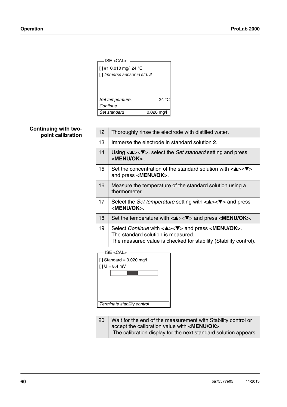 Xylem ProLab 2000 User Manual | Page 60 / 128