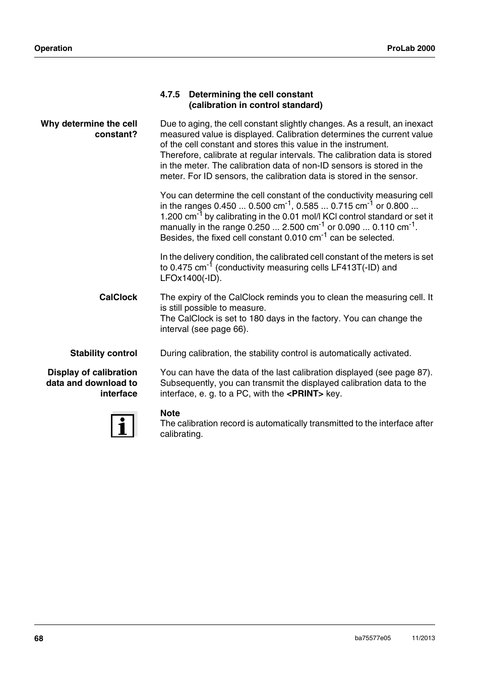 Xylem ProLab 2000 User Manual | Page 68 / 128