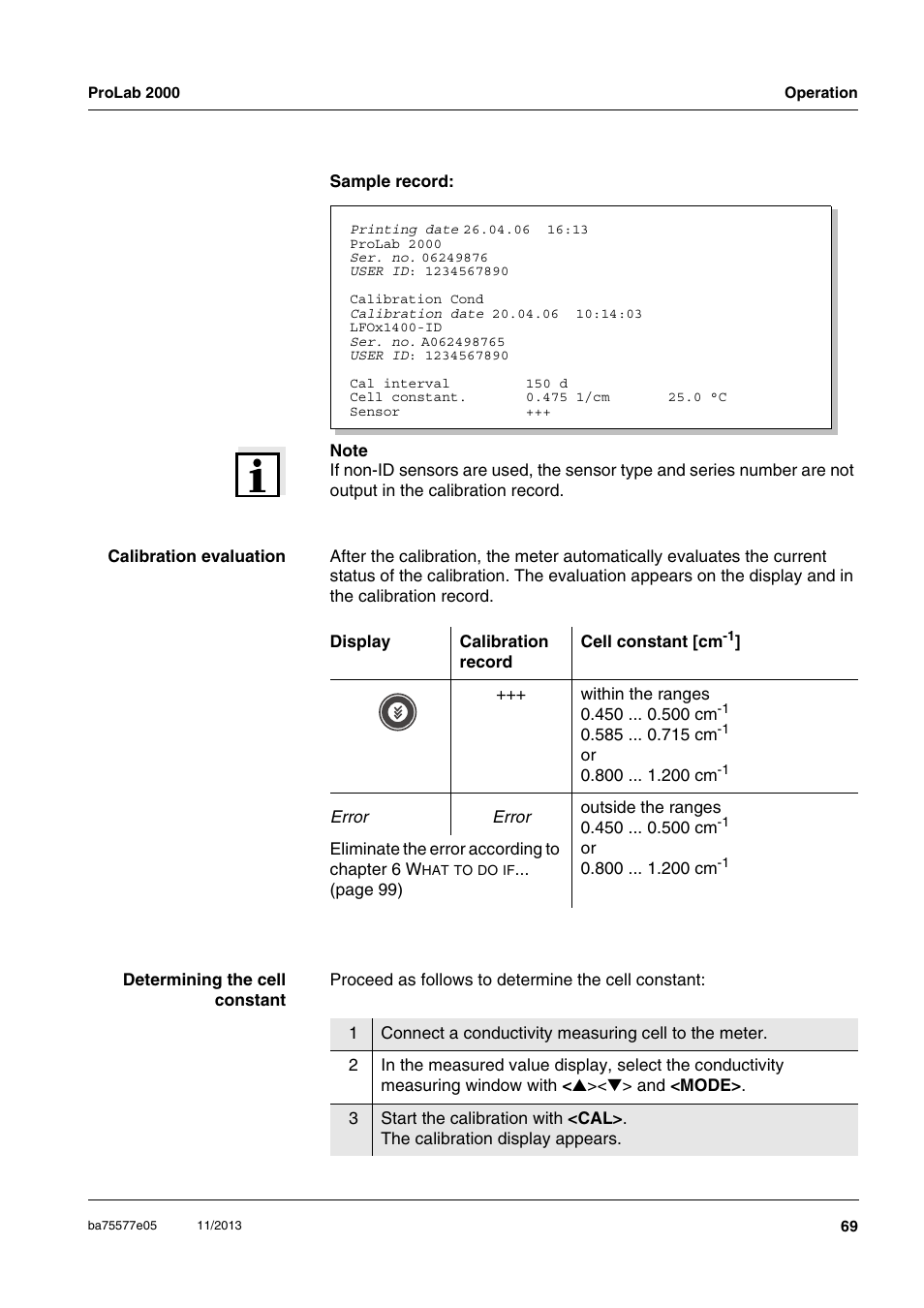 Xylem ProLab 2000 User Manual | Page 69 / 128