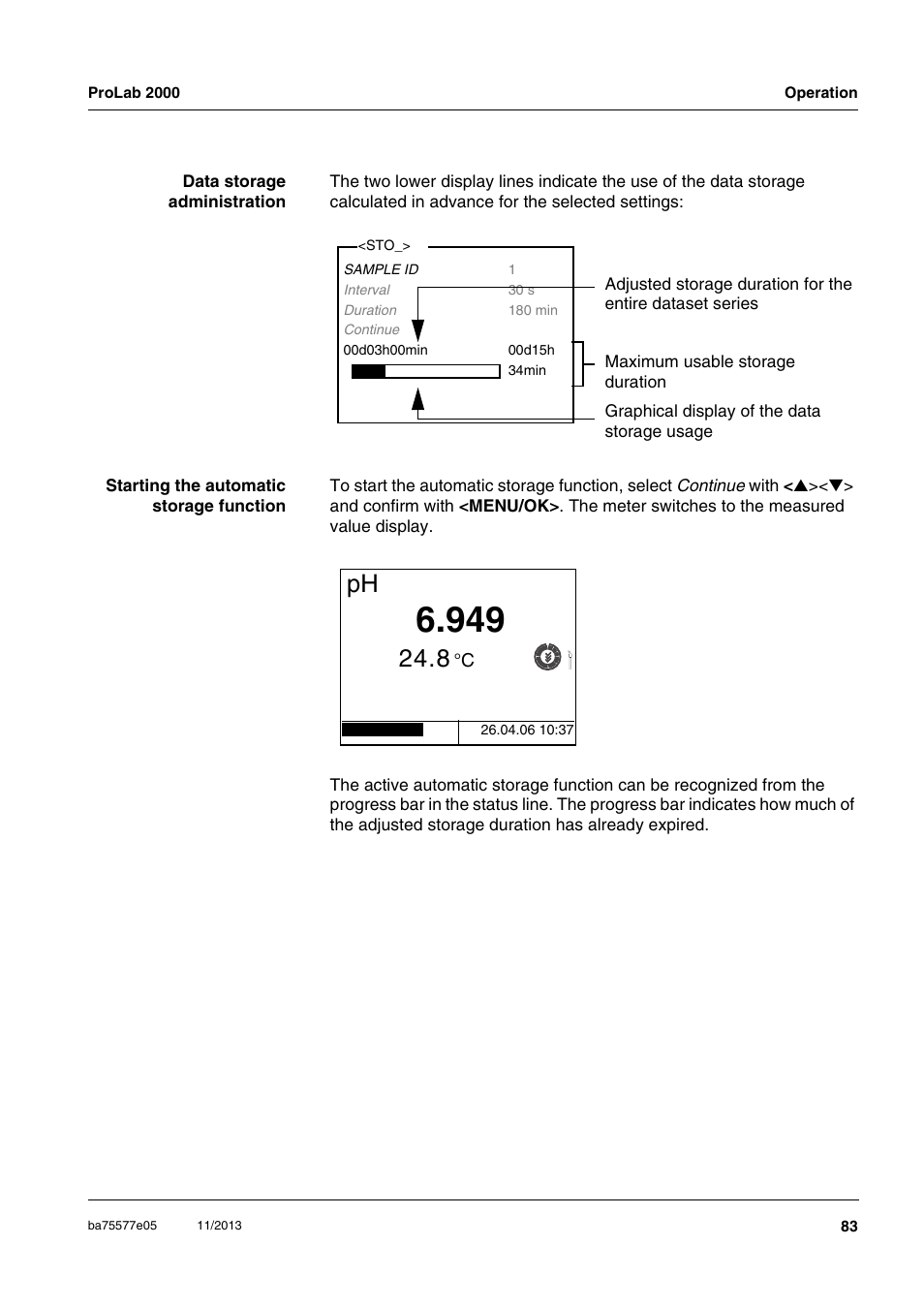 Xylem ProLab 2000 User Manual | Page 83 / 128