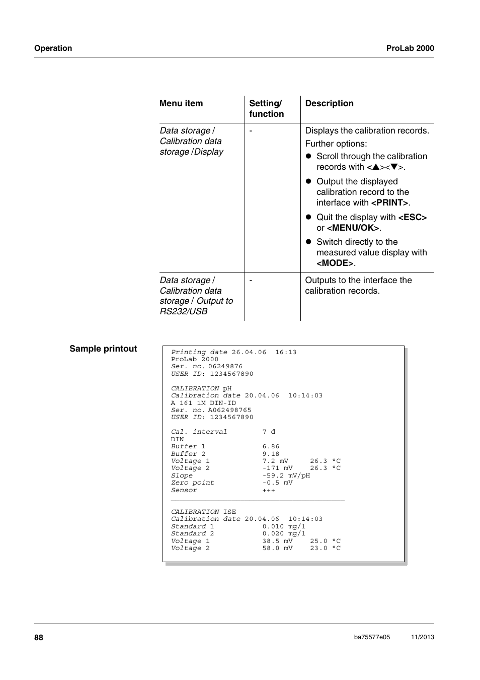 Xylem ProLab 2000 User Manual | Page 88 / 128