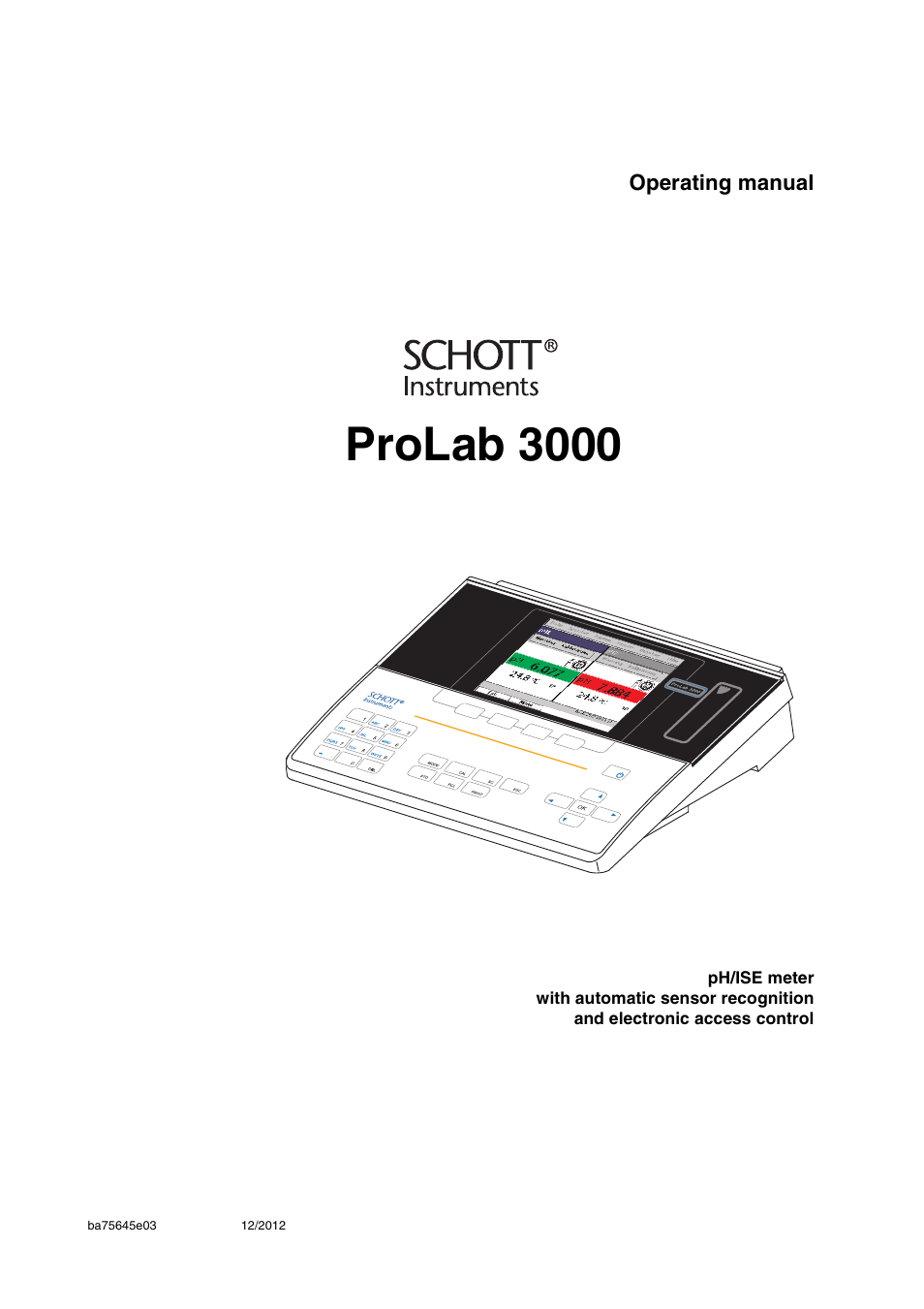 Xylem ProLab 3000 User Manual | 202 pages