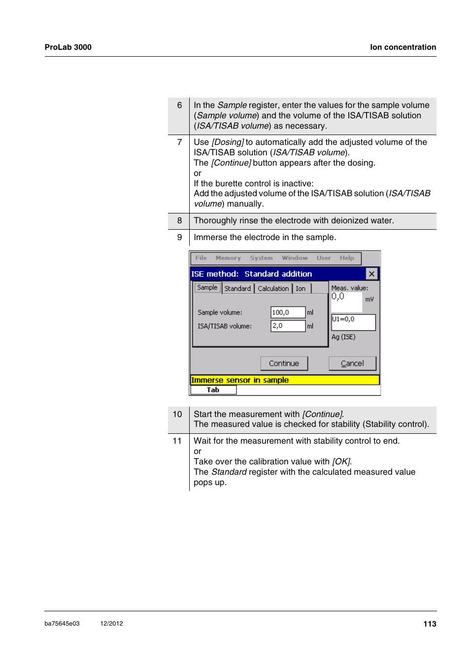 Xylem ProLab 3000 User Manual | Page 113 / 202