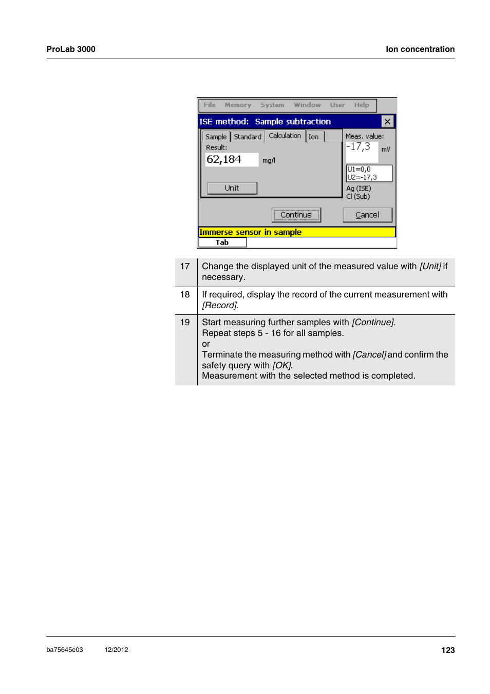 Xylem ProLab 3000 User Manual | Page 123 / 202