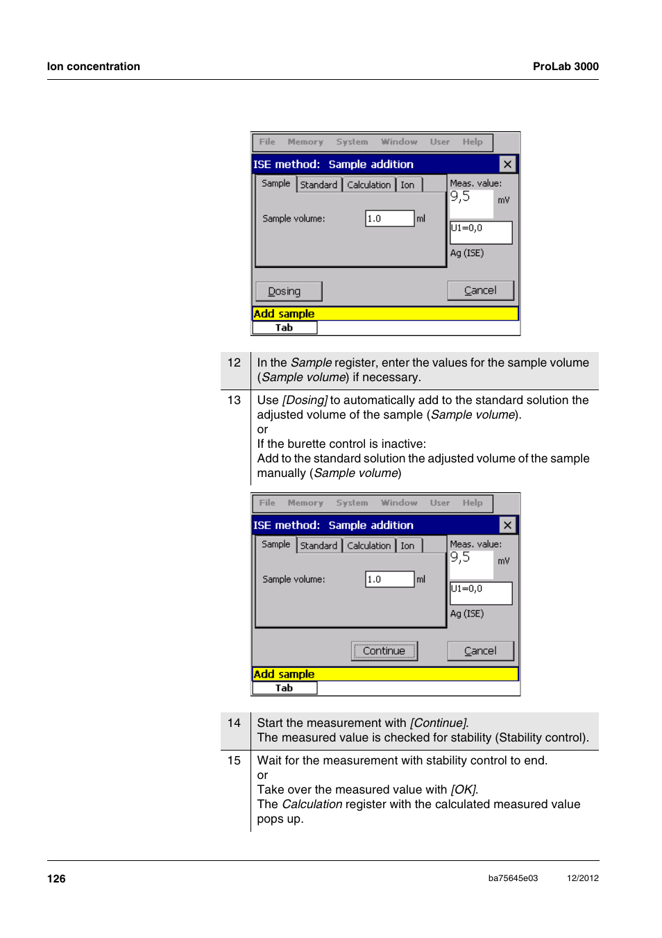 Xylem ProLab 3000 User Manual | Page 126 / 202