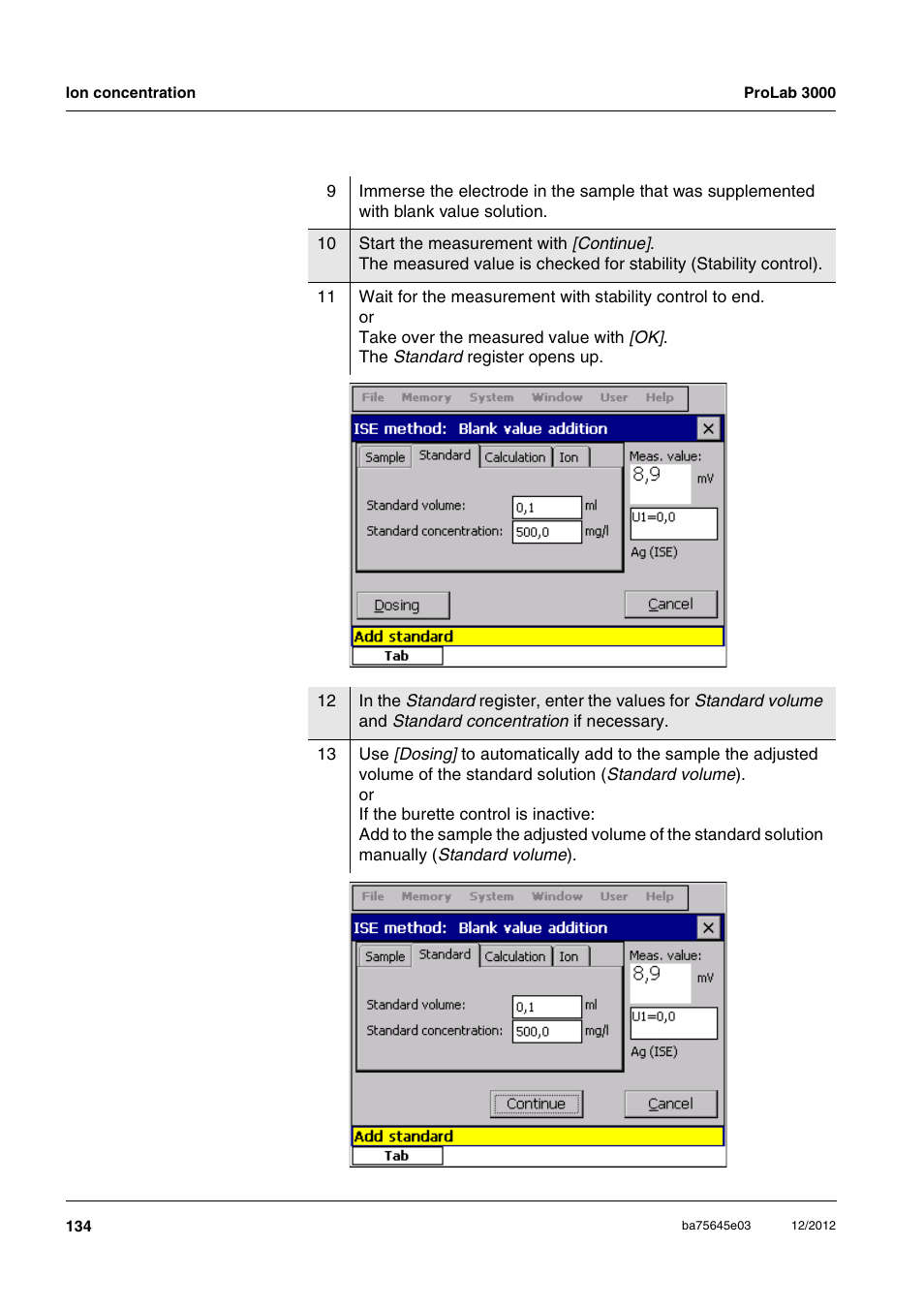 Xylem ProLab 3000 User Manual | Page 134 / 202