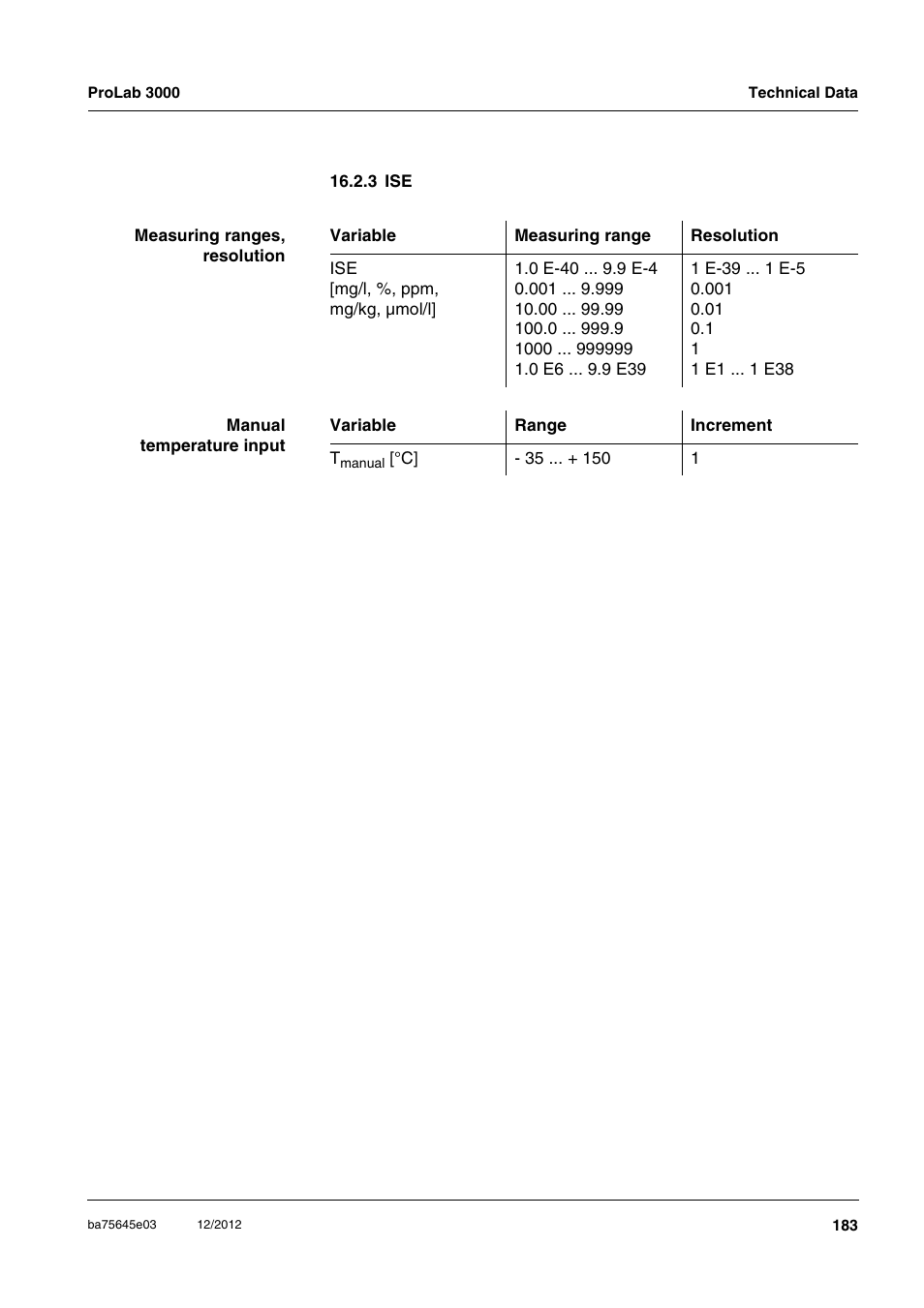 3 ise | Xylem ProLab 3000 User Manual | Page 183 / 202
