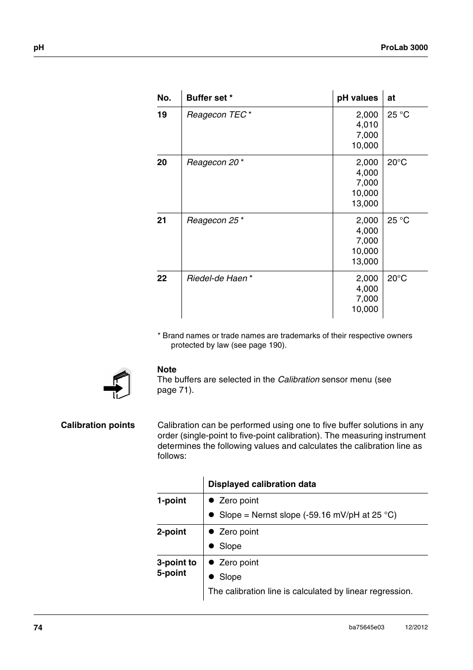 Xylem ProLab 3000 User Manual | Page 74 / 202