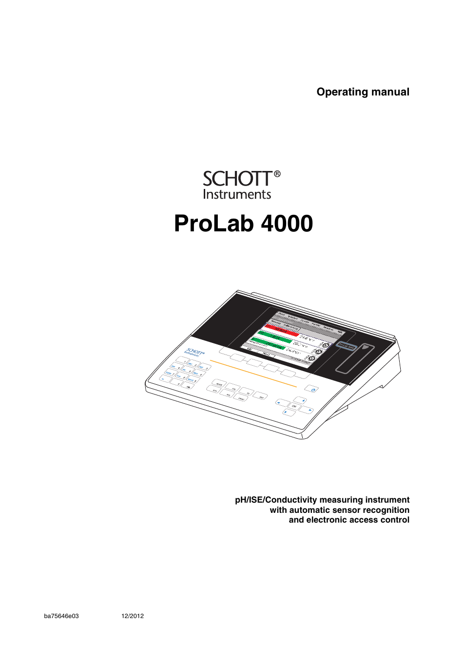 Xylem ProLab 4000 User Manual | 228 pages