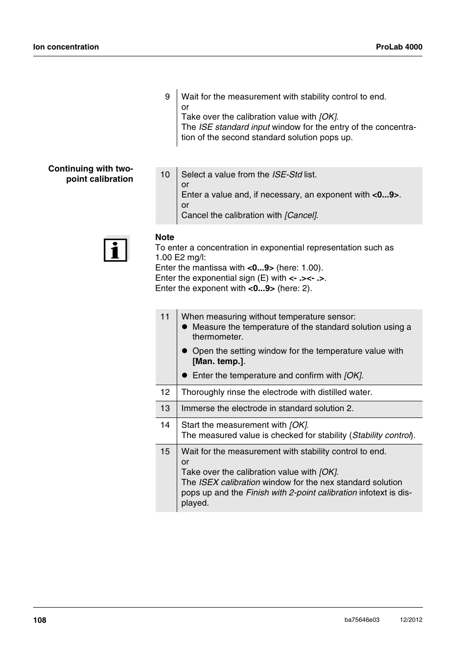 Xylem ProLab 4000 User Manual | Page 108 / 228