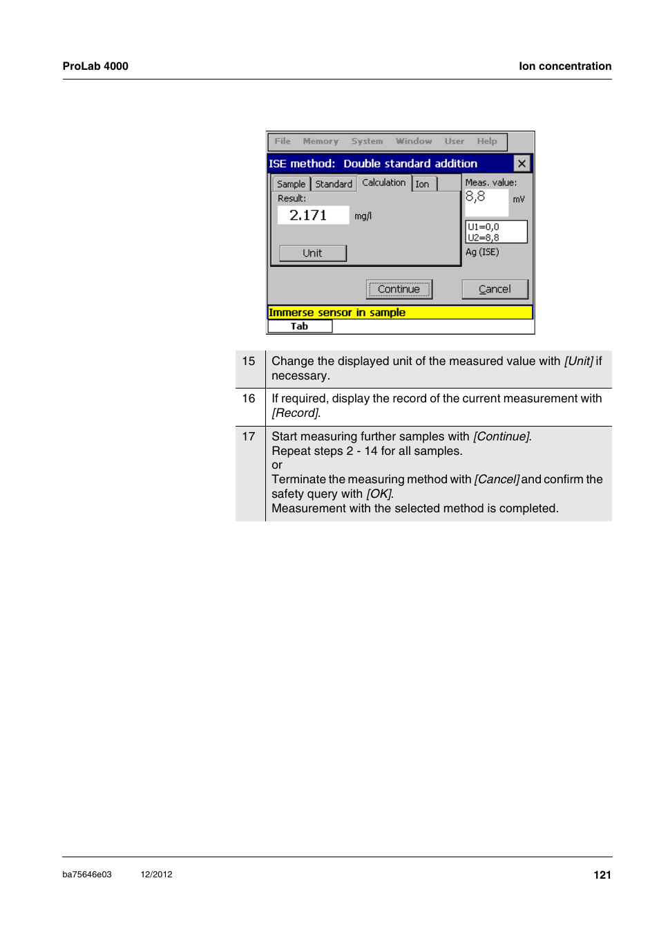 Xylem ProLab 4000 User Manual | Page 121 / 228