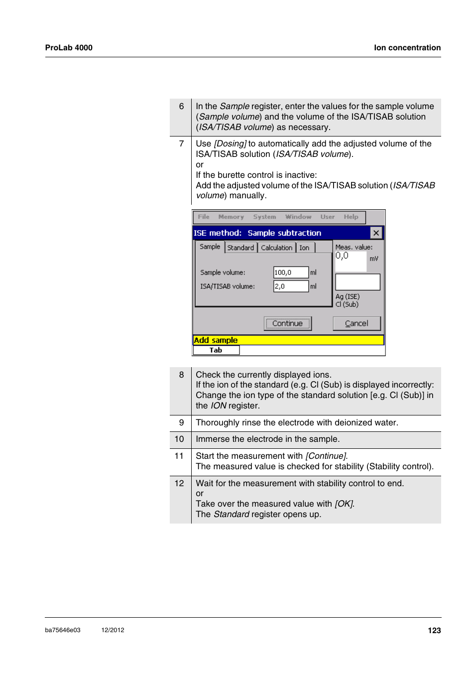 Xylem ProLab 4000 User Manual | Page 123 / 228