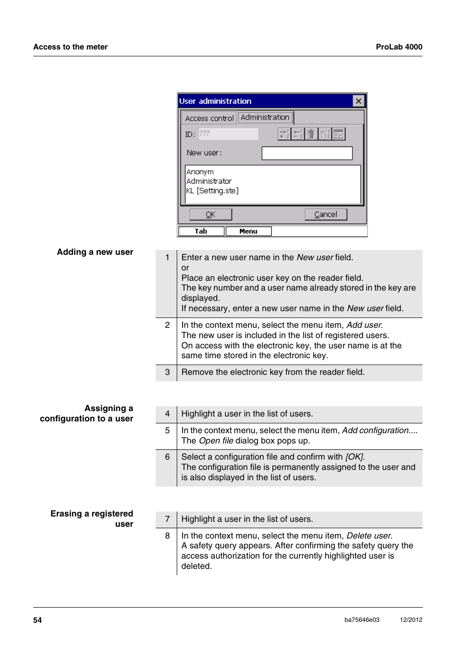 Xylem ProLab 4000 User Manual | Page 54 / 228