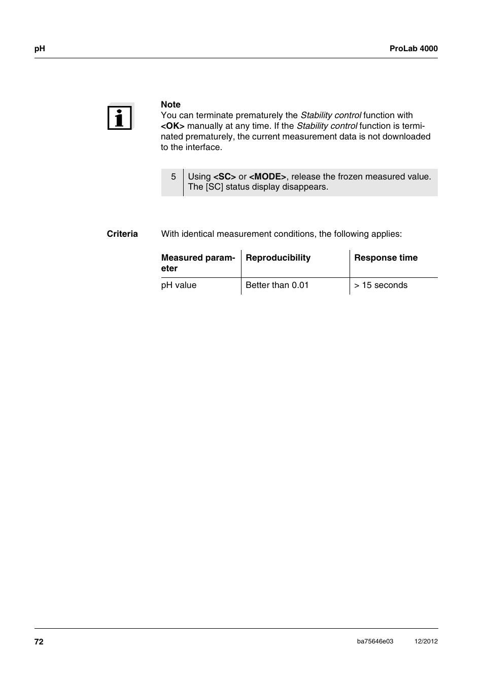 Xylem ProLab 4000 User Manual | Page 72 / 228