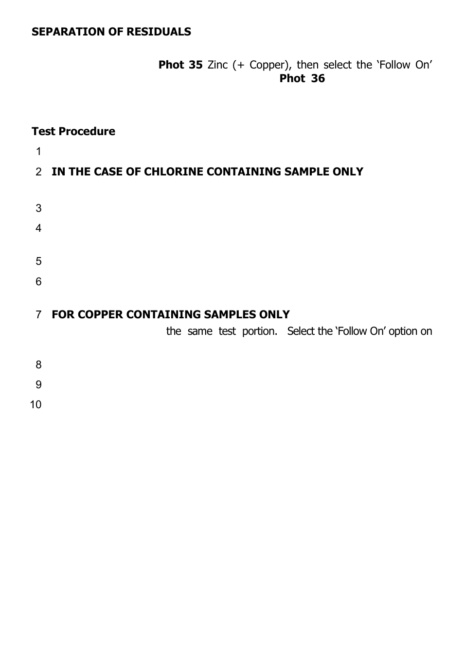 YSI 9300 Photometer User Manual | Page 103 / 143