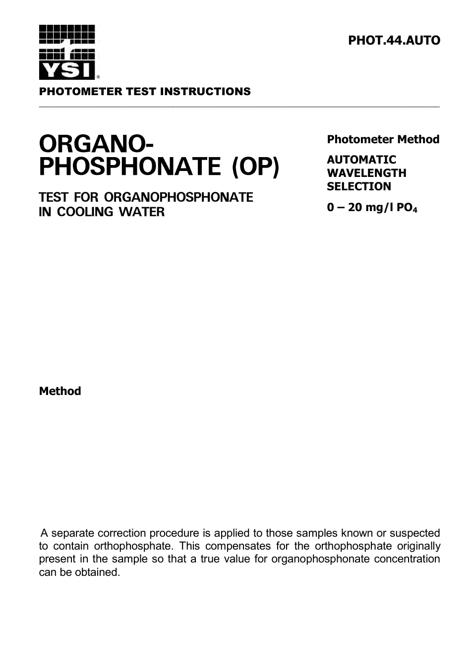 YSI 9300 Photometer User Manual | Page 114 / 143