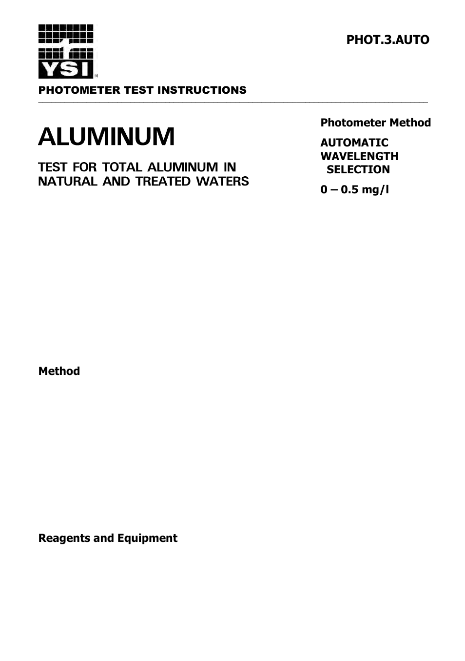 YSI 9300 Photometer User Manual | Page 31 / 143