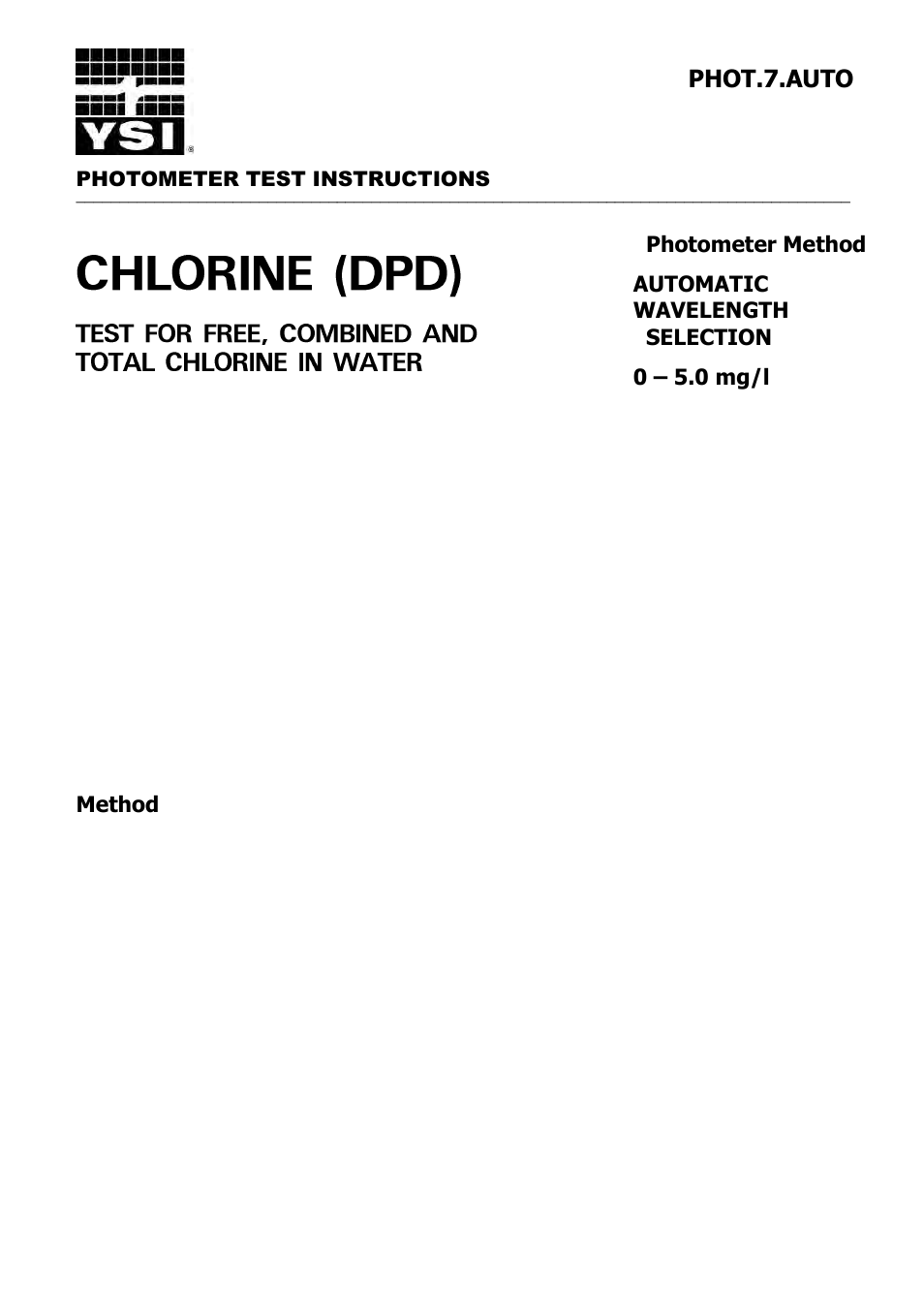 YSI 9300 Photometer User Manual | Page 43 / 143