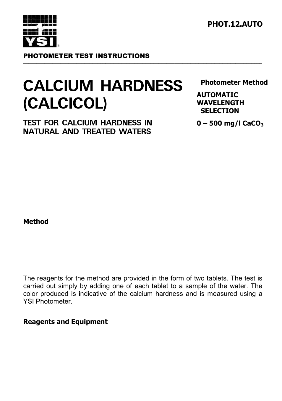 YSI 9300 Photometer User Manual | Page 59 / 143