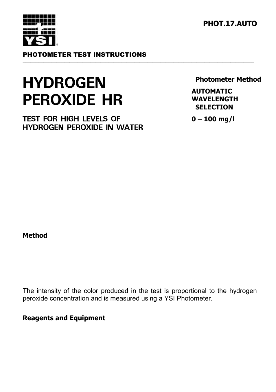 YSI 9300 Photometer User Manual | Page 69 / 143