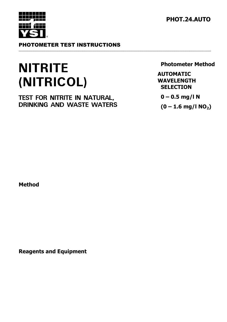 YSI 9300 Photometer User Manual | Page 83 / 143