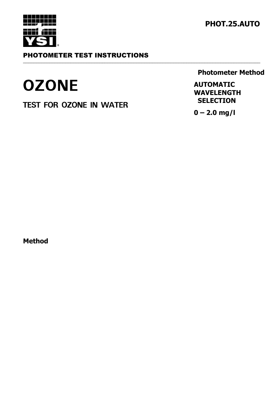 YSI 9300 Photometer User Manual | Page 85 / 143