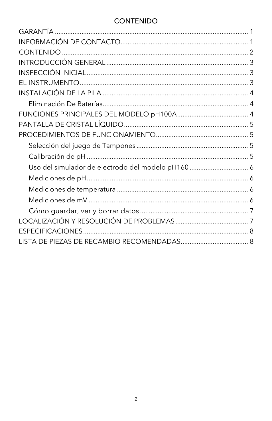 YSI pH100A User Manual | Page 21 / 40