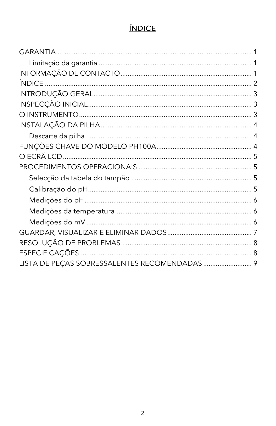 YSI pH100A User Manual | Page 30 / 40