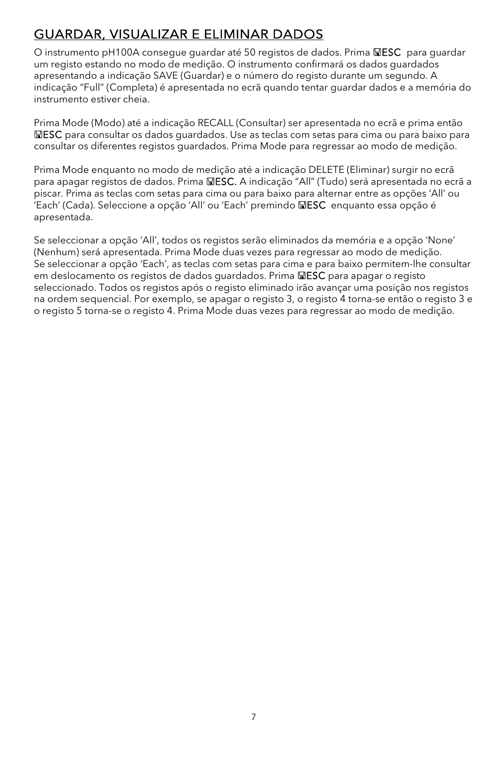 YSI pH100A User Manual | Page 35 / 40