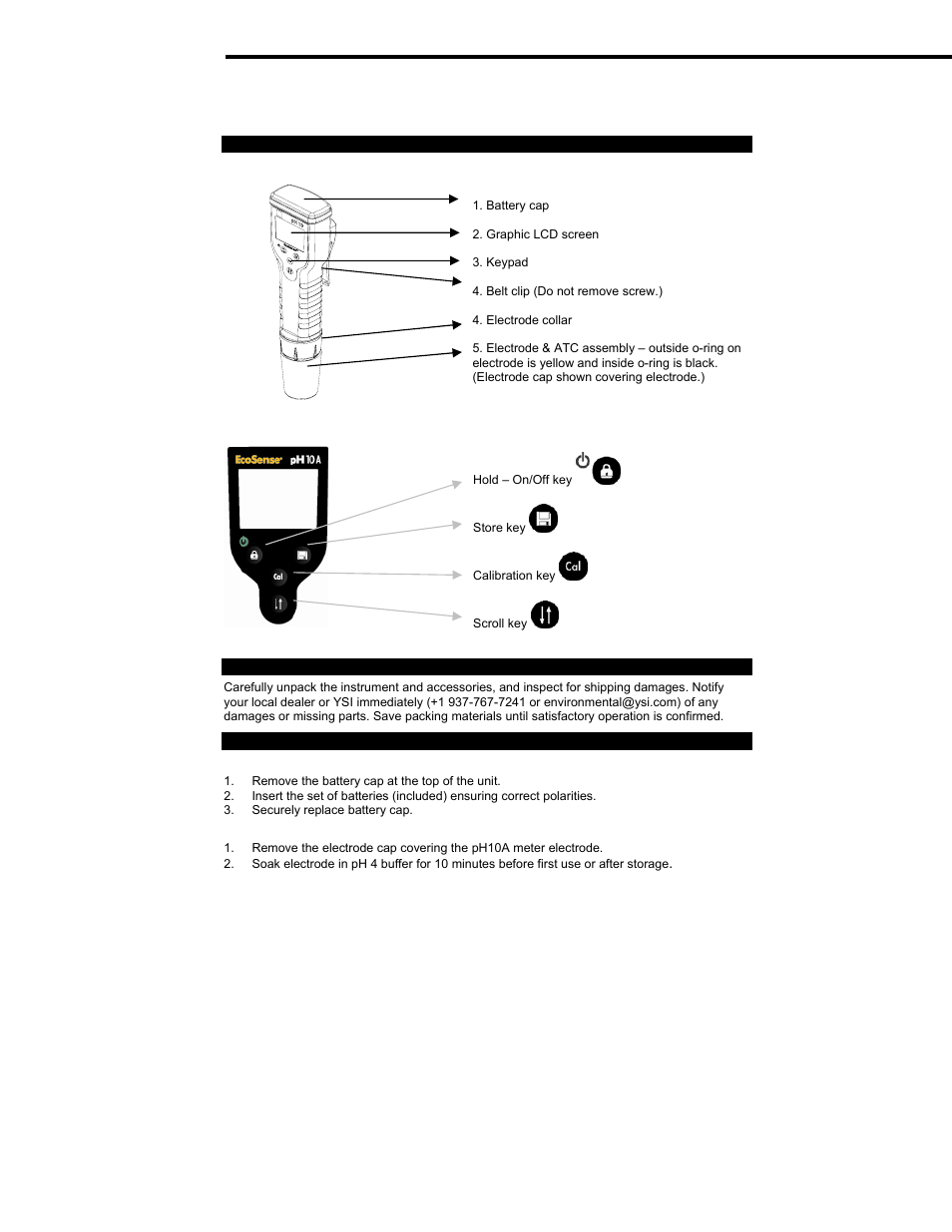 YSI pH10A User Manual | 13 pages