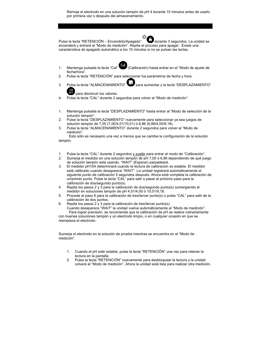 YSI pH10A User Manual | Page 6 / 13