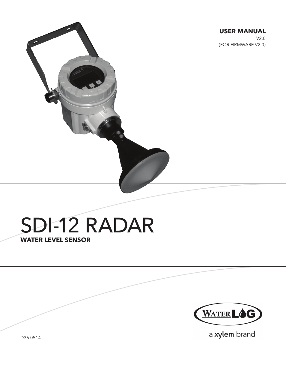 Xylem SDI-12 RADAR User Manual | 40 pages