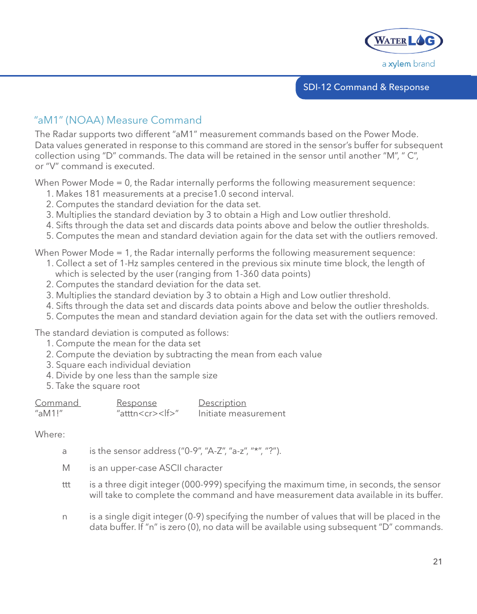 Xylem SDI-12 RADAR User Manual | Page 23 / 40