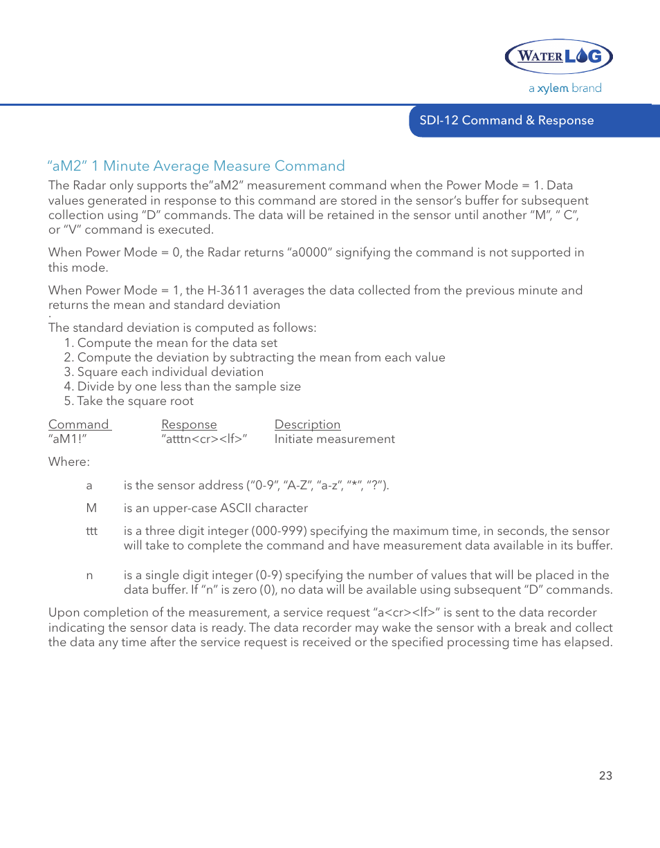 Xylem SDI-12 RADAR User Manual | Page 25 / 40